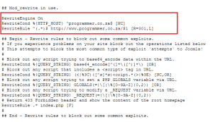 htaccess Rewriteengine On.